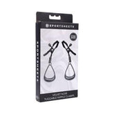Sportsheets Velvet Noir Tuggable Nipple Clamps