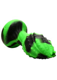 Creature Cocks Eye of the Spawn Rechargeable Silicone Vibrating & Squirming Butt Plug with Remote - Green