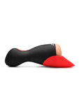 Jock Sucking & Vibrating Rechargeable Pussy Masturbator - Vanilla/Black