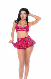 MAPALE FIERCE FUCHSIA SKIRT AND TOP