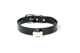 DOG COLLAR WITH METAL BONE