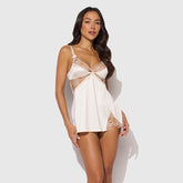 Delilah Embroidered Wireless Babydoll Slip