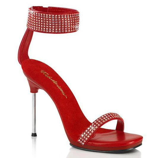 Fabulicious  Chic-40Red Faux Leather-RS/Red