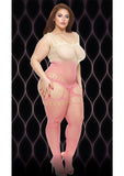 PINK MIRAGE SUSPENDER BODYSTOCKING