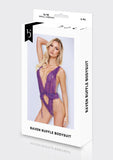 RAVEN RUFFLE BODYSUIT-PURPLE - BOXED