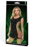 GLOWING GEMS FENCENET MINI DRESS-GID