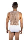 FULL EFFECT FISHNET 2-PIECE STE WHITE