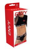 HEARTBREAKER MESH CROP TOP & BRIEFS SET