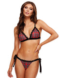 SCHOOLGIRL BRA & OPEN BACK PANTY SET