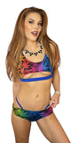 RAINBOW WEED BOOTIE SET WITH THONG