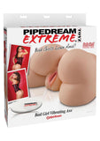 Pipedream Extreme Toyz Bad Girl Vibrating Ass Masturbator - Pussy and Butt - Vanilla