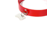 Dog Collar With Metal Bone M/L