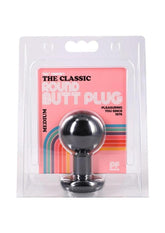 The Classic Round Butt Plug Black Medium