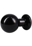 The Classic Round Butt Plug Black Large