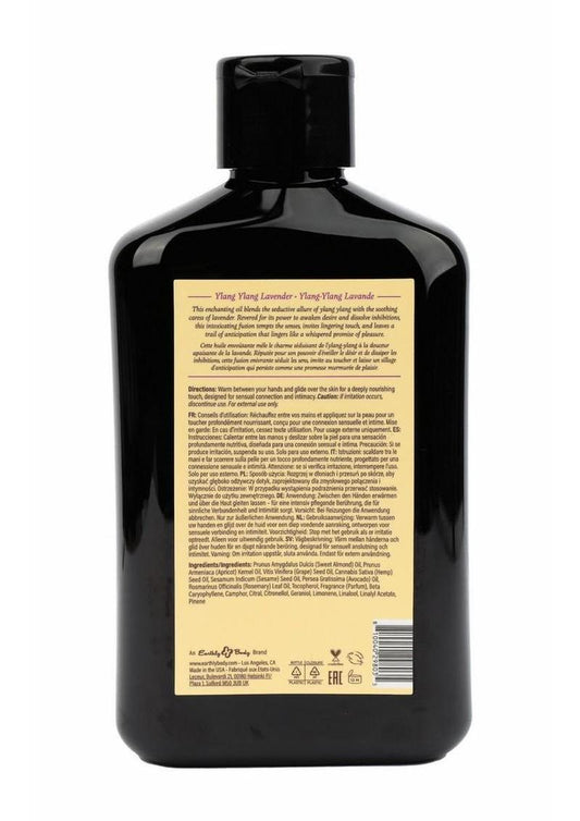 Earthly Body at Night Aphrodisiac Collection Massage Oil 8.4oz - Ylang Ylang Lavender