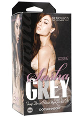 Sasha Grey Ultraskyn Deep Throat Pocket Masturbator - Mouth - Vanilla