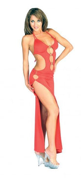 GOWN WITH O-RINGS - O/S