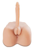 PDX Fuck My Hard Cock! Anal Masturbator With 7 in. Dildo Beige