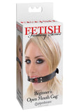 Pipedream Fetish Fantasy Series Adjustable Beginner's Open Mouth Gag Black