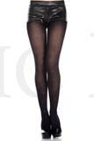 SPANDEX OPAQUE STUDS PANTYHOSE - BLACK