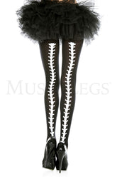 Vertebrae backseam pantyhose