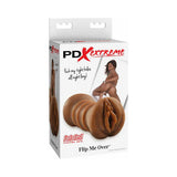 Pipedream Extreme Toyz Flip A Sista Over Masturbator - Pussy and Butt - Chocolate