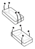 Fetish Fantasy Series Limited Edition Wraparound Mattress Restraints - Black