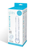 Glas 7 in. Callisto Clear Glass Dildo