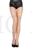 Big diamond net rainbow tights
