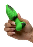 Creature Cocks Eye of the Spawn Rechargeable Silicone Vibrating & Squirming Butt Plug with Remote - Green