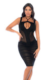 Sheer Seduction Cut Out Dress
