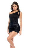 Shimmer Allure One-Shoulder Dress
