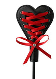 Sex & Mischief Heart Beat Crop - Black/Red