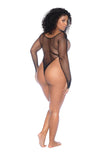 Long Sleeve Fishnet Bodysuit