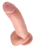 Pipedream King Cock 9 in. Cock With Balls Realistic Suction Cup Dildo Beige