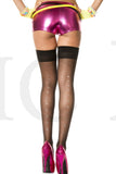 SHEER THIGH HI W/RHINESTONE BACKSEAM