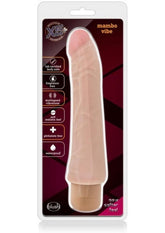 X5 Plus Mambo Vibe Vibrating Dildo 8in - Beige