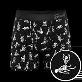 The Bare Back Bones Glow in the Dark Skeletons Ball Hammock® Pouch Underwear With Fly