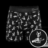 The Bare Back Bones Glow in the Dark Skeletons Ball Hammock® Pouch Underwear With Fly