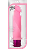Luxe Purity Vibrating Silicone Dildo 7.5in