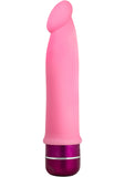 Luxe Purity Vibrating Silicone Dildo 7.5in