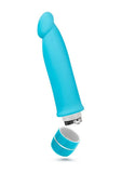 Luxe Purity Vibrating Silicone Dildo 7.5in