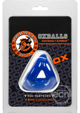 Oxballs Atomic Jock Tri-Sport 3-Ring Cocksling - Blue