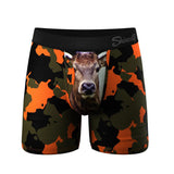 The Bambi Bunchers Orange Camo Deer Ball Hammock® Pouch Underwear With Fly