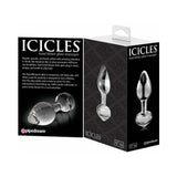 Pipedream Icicles No. 44 Glass Anal Plug 3.25 in.
