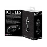 Pipedream Icicles No. 44 Glass Anal Plug 3.25 in.