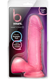 B Yours Sweet N' Hard 2 Dildo with Balls 7.75in - Pink