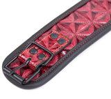 RED COLOR BONDAGE COLLAR WITH LEASH