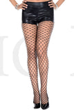 THICK DIAMOND NET PANTYHOSE - BLACK