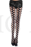 NET HOLE PANTYHOSE - BLACK
